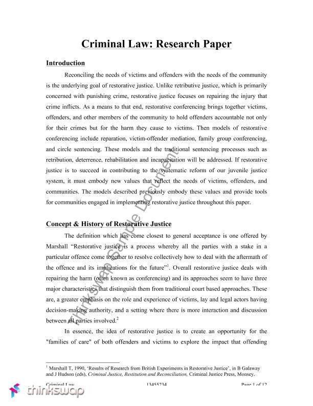 research paper topics criminal behavior